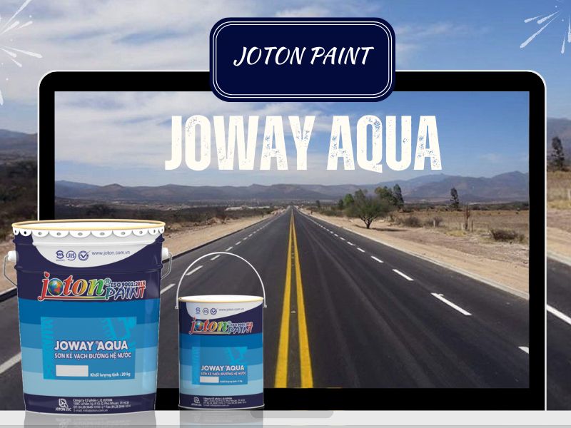JOWAY® AQUA - Sơn kẻ vạch hệ nước trắng/đen