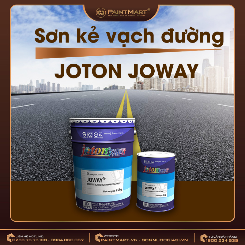 JOWAY® - Sơn kẻ vạch đường trắng/đen
