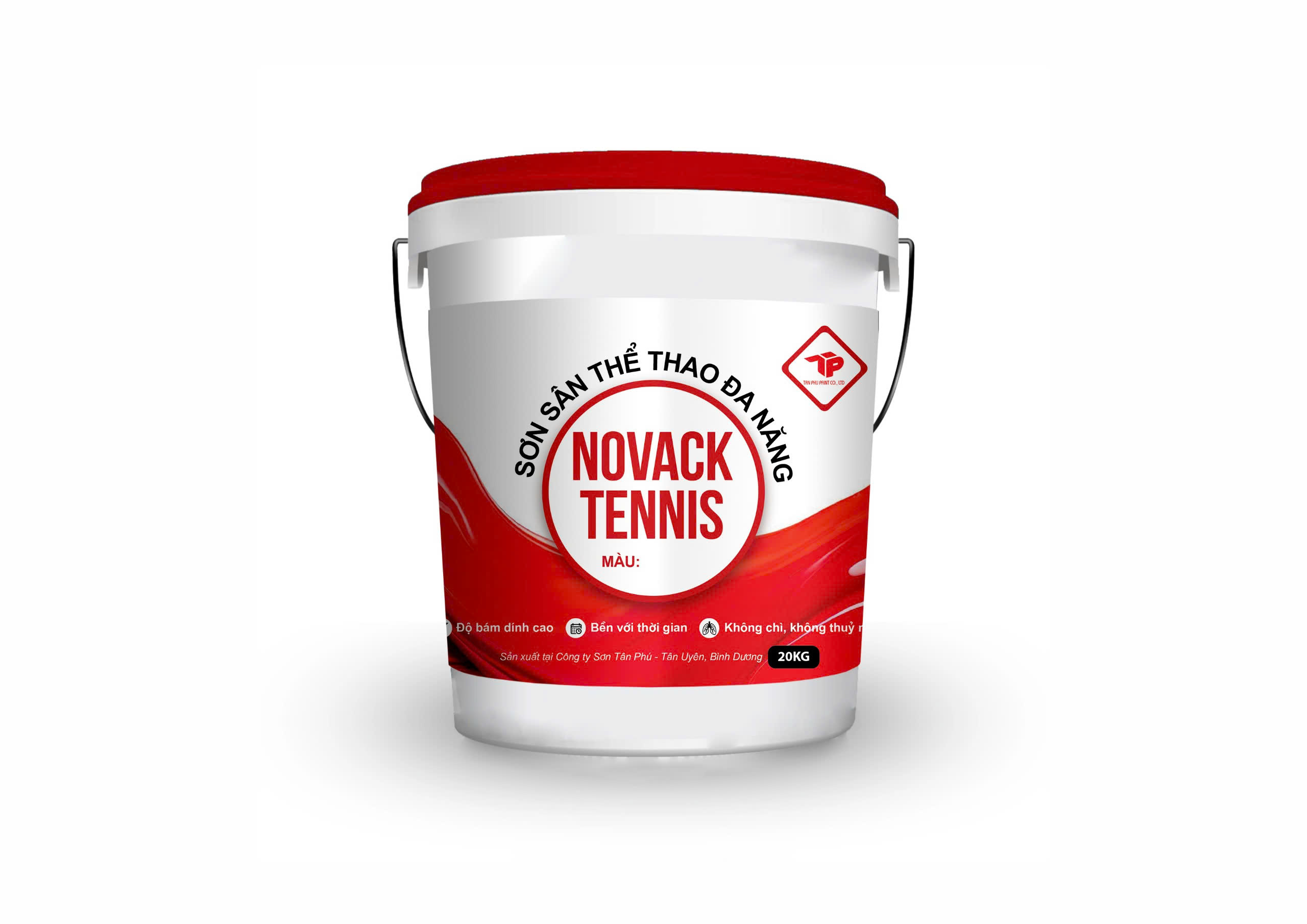 SƠN NOVACK TENNIS (Không bao gồm Màu Đỏ cờ, Cam, Vàng chanh, Tím, và các tông màu đậm)