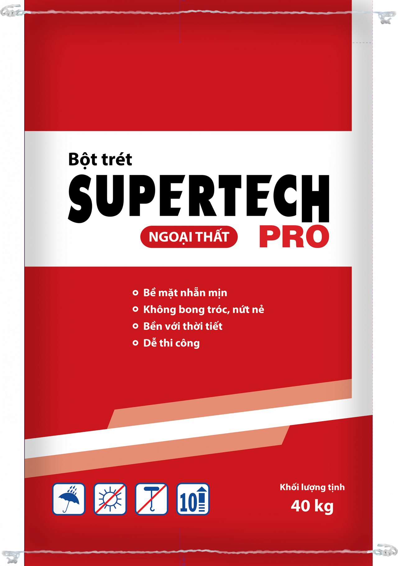 Bột trét Supertech Pro ngoại thất
