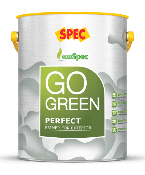 SPEC GO GREEN PERFECT PRIMER FOR EXTERIOR – SƠN LÓT NGOẠI THẤT SIÊU KHÁNG KIỀM VÀ KHÁNG MUỐI