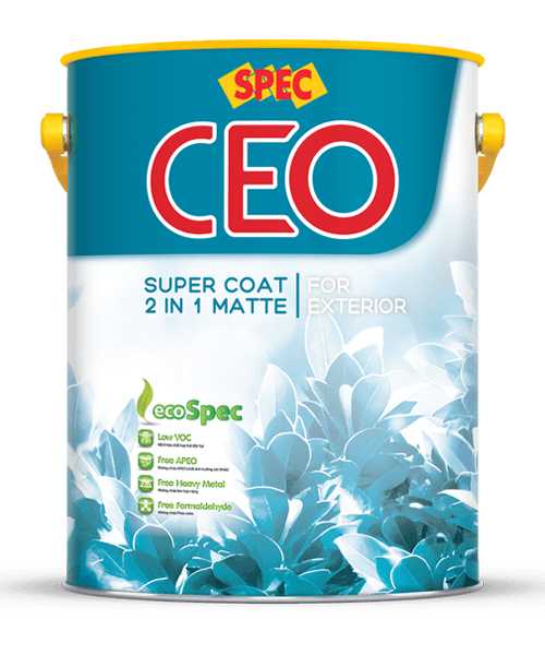SPEC CEO SUPER COAT 2 IN 1 MATTE FOR INTERIOR – SƠN NỘI THẤT 2 TRONG 1 CAO CẤP LÁNG MỊN