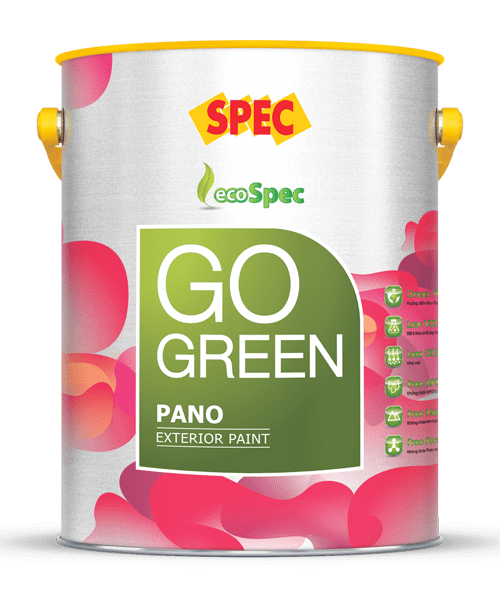 SPEC GO GREEN PANO EXTERIOR PAINT – SƠN SPEC XANH NGOẠI THẤT BẢO VỆ TỐI ĐA 