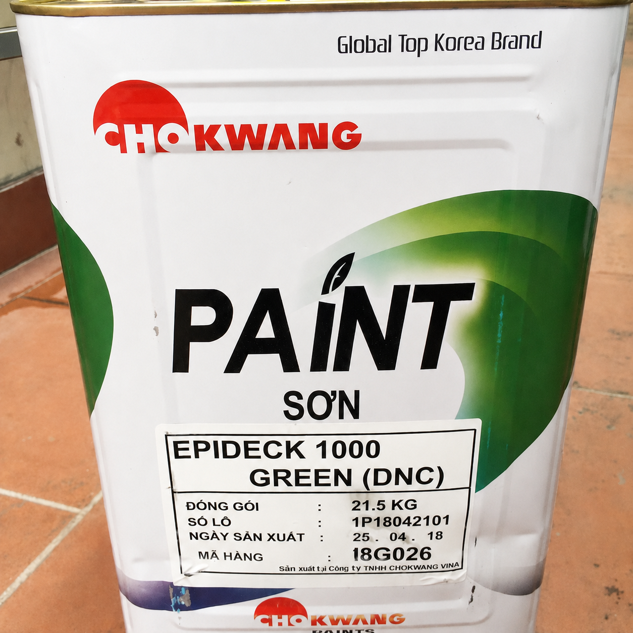 Sơn Epideck 1000 - Sơn sàn epoxy tự san phẳng Chokwang