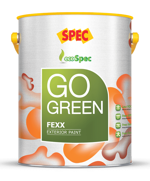 SPEC GO GREEN FEXX EXTERIOR PAINT – SƠN CHỐNG THẤM SPEC XANH NGOAI THẤT CAO CẤP