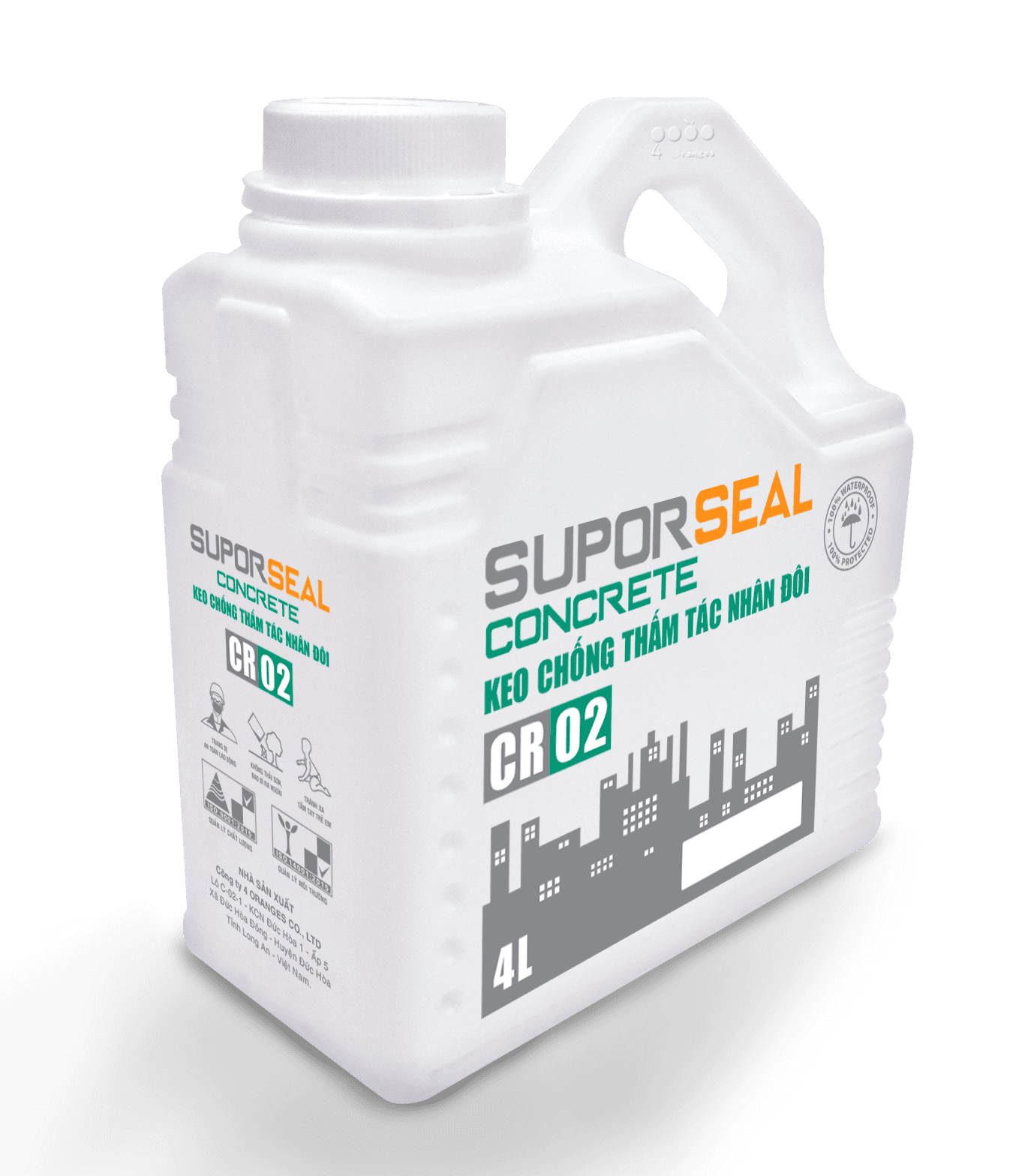 SUPORSEAL CONCRETE CR02 – KEO CHỐNG THẤM TÁC NHÂN ĐÔI
