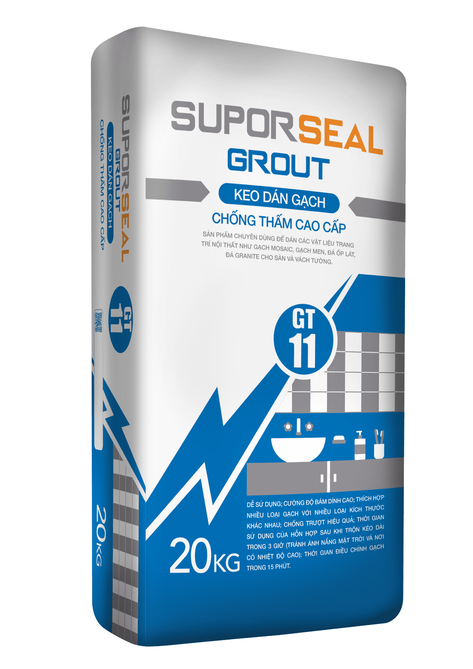 SUPORSEAL GROUT GT11 – KEO DÁN GẠCH CHỐNG THẤM CAO CẤP