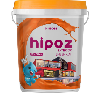 SONBOSS HIPOZ EXTERIOR SHEENKOT – SƠN NGOẠI THẤT BÓNG NHẸ CAO CẤP – SƠN DỰ ÁN