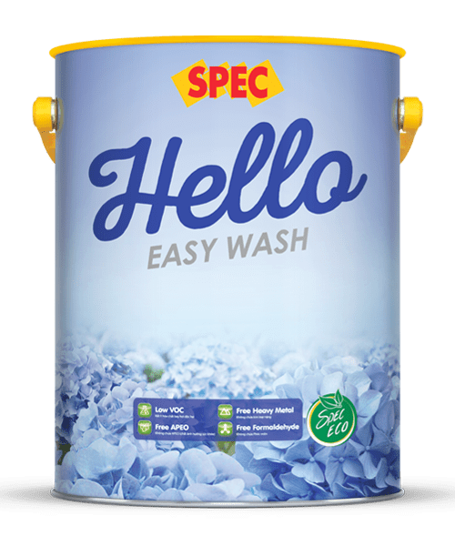 SPEC HELLO EASY WASH – SƠN NƯỚC NỘI THẤT DỄ LAU CHÙI