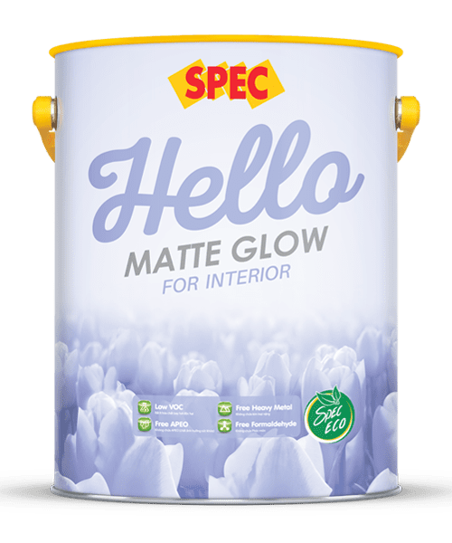 SPEC HELLO MATTE GLOW FOR INTERIOR – SƠN NỘI THẤT CAO CẤP BÓNG MỜ