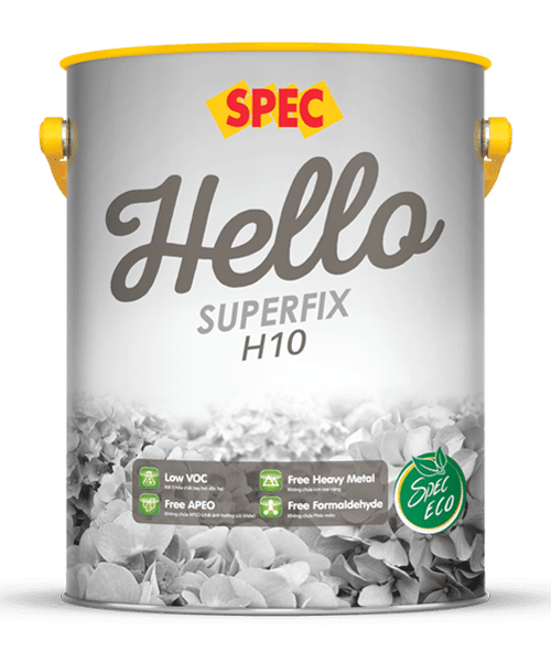SPEC HELLO SUPERFIX H10 – SƠN CHỐNG THẤM TRỰC TIẾP TƯỜNG, CHỨC NĂNG ĐÔI