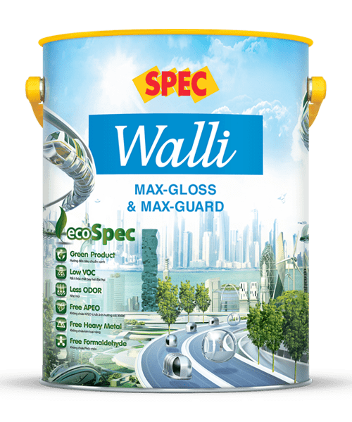 SPEC WALLI MAX-GLOSS & MAX-GUARD – SƠN NỘI THẤT SIÊU BÓNG & KHÁNG KHUẨN