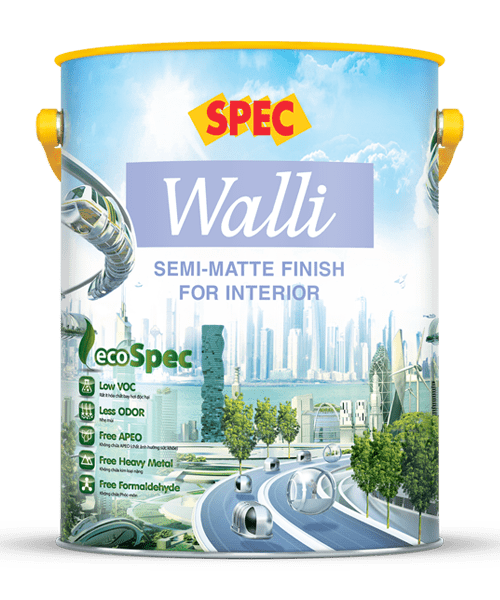 SPEC WALLI SEMI-MATTE FINISH FOR INTERIOR – SƠN NƯỚC BÓNG MỜ NỘI THẤT CAO CẤP