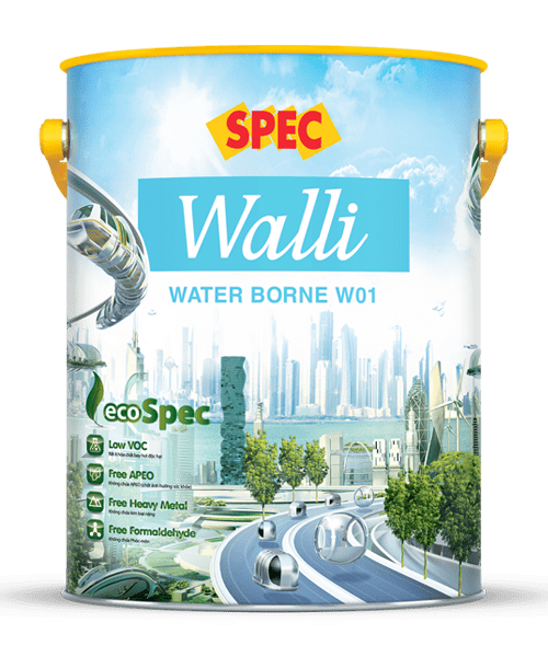 SPEC WALLI WATER BORNE W01 – SƠN CHỐNG THẤM CAO CẤP, ĐA CHỨC NĂNG