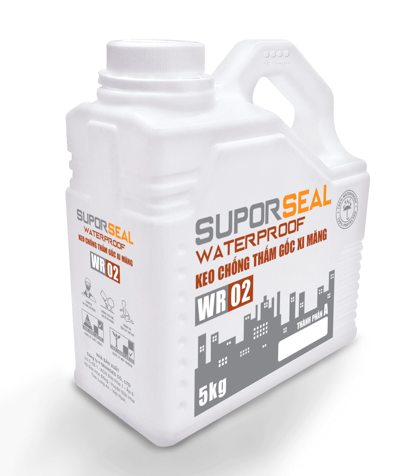 SUPORSEAL WATERPROOFING WR02 – KEO CHỐNG THẤM GỐC XI MĂNG