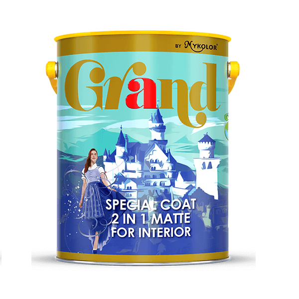 Sơn nội thất Mykolor Grand Special Coat 2in1 Matte For Interior 18L