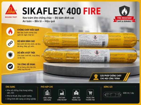 Sikaflex-400 Fire | Keo Trám Khe Đàn Hồi