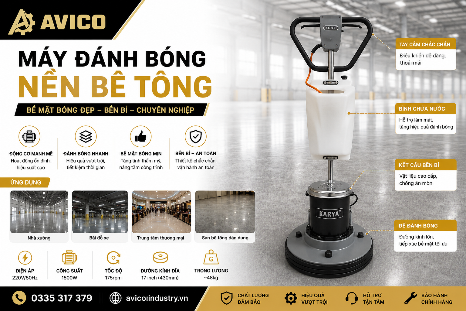 máy đánh bóng bê tông