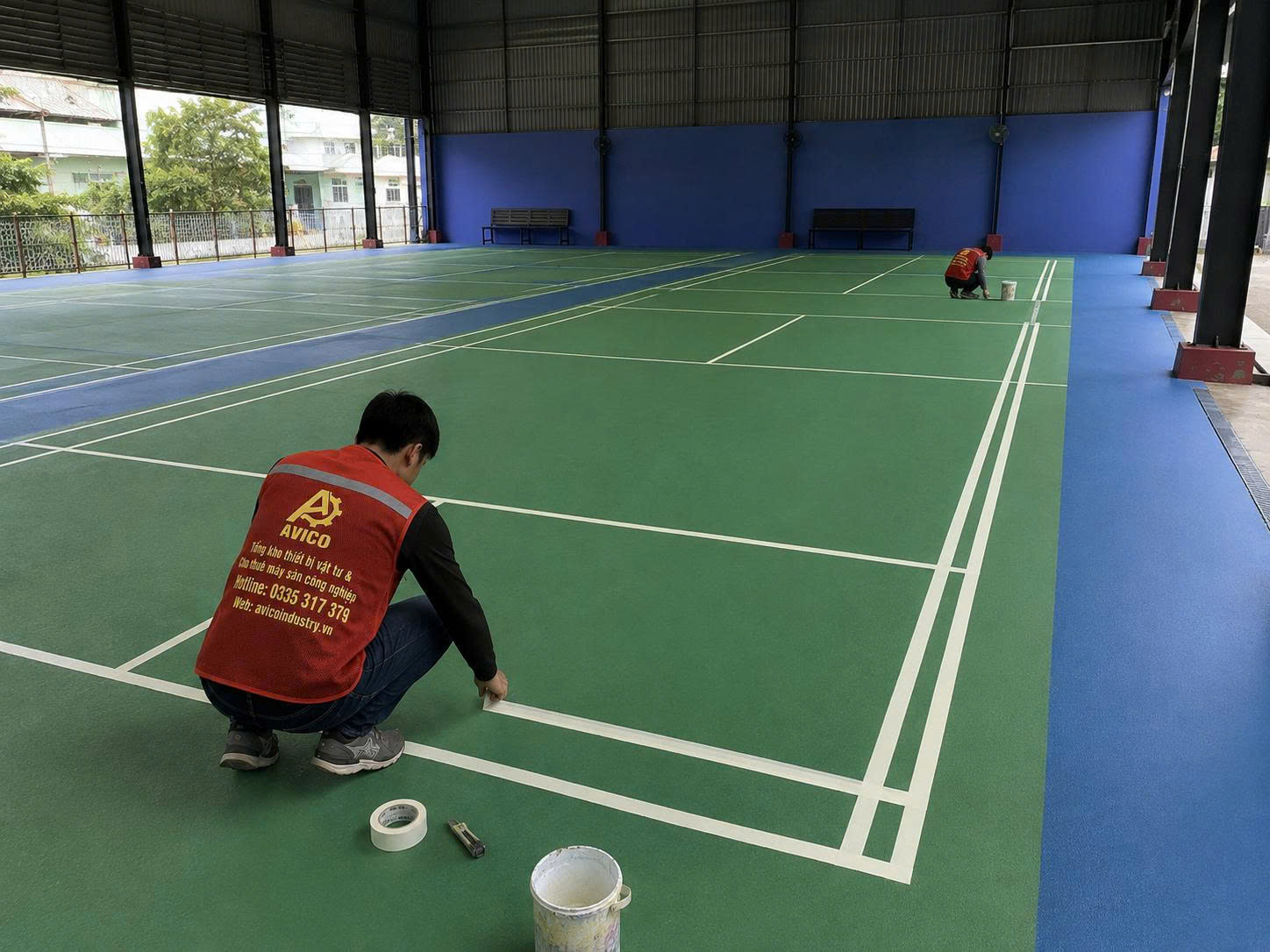 Thi Công 6 Sân Cầu Lông tại Quận 2 tp HCM 4 1786780148203 2126880319291072698 5561662981191916048 fb96a9af43da63b9679c2068236e2a3c