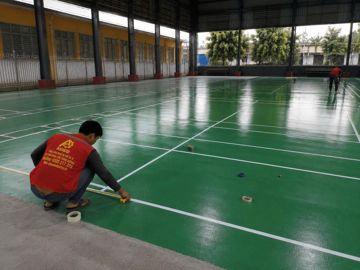 Thi Công 6 Sân Cầu Lông tại Quận 2 tp HCM 10 1786781530791 2126880319291072698 5561662981191916048 e5b0b377165fe91f290e5977f2235e52