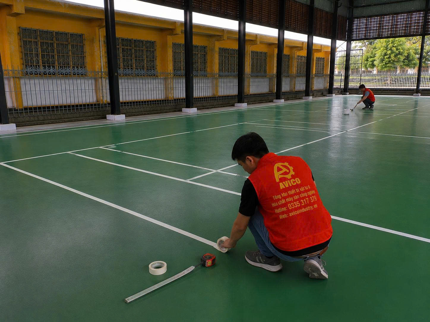 Thi Công 6 Sân Cầu Lông tại Quận 2 tp HCM 27 1786785618993 2126880319291072698 5561662981191916048 54d4d9a7b8351abb9fea126355825503