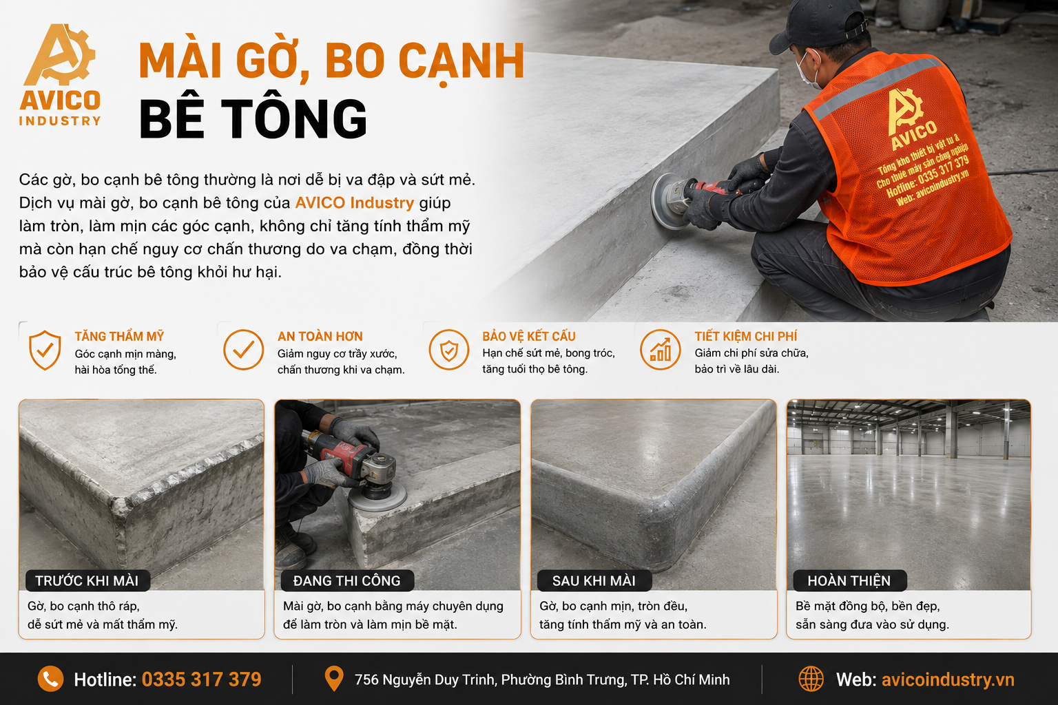 Dịch Vụ Mài Hoàn Thiện Các Hạng Mục Bê Tông Chuyên Nghiệp 4 17dc2f6d f112 4c6e a0aa 38b3ba8a2790
