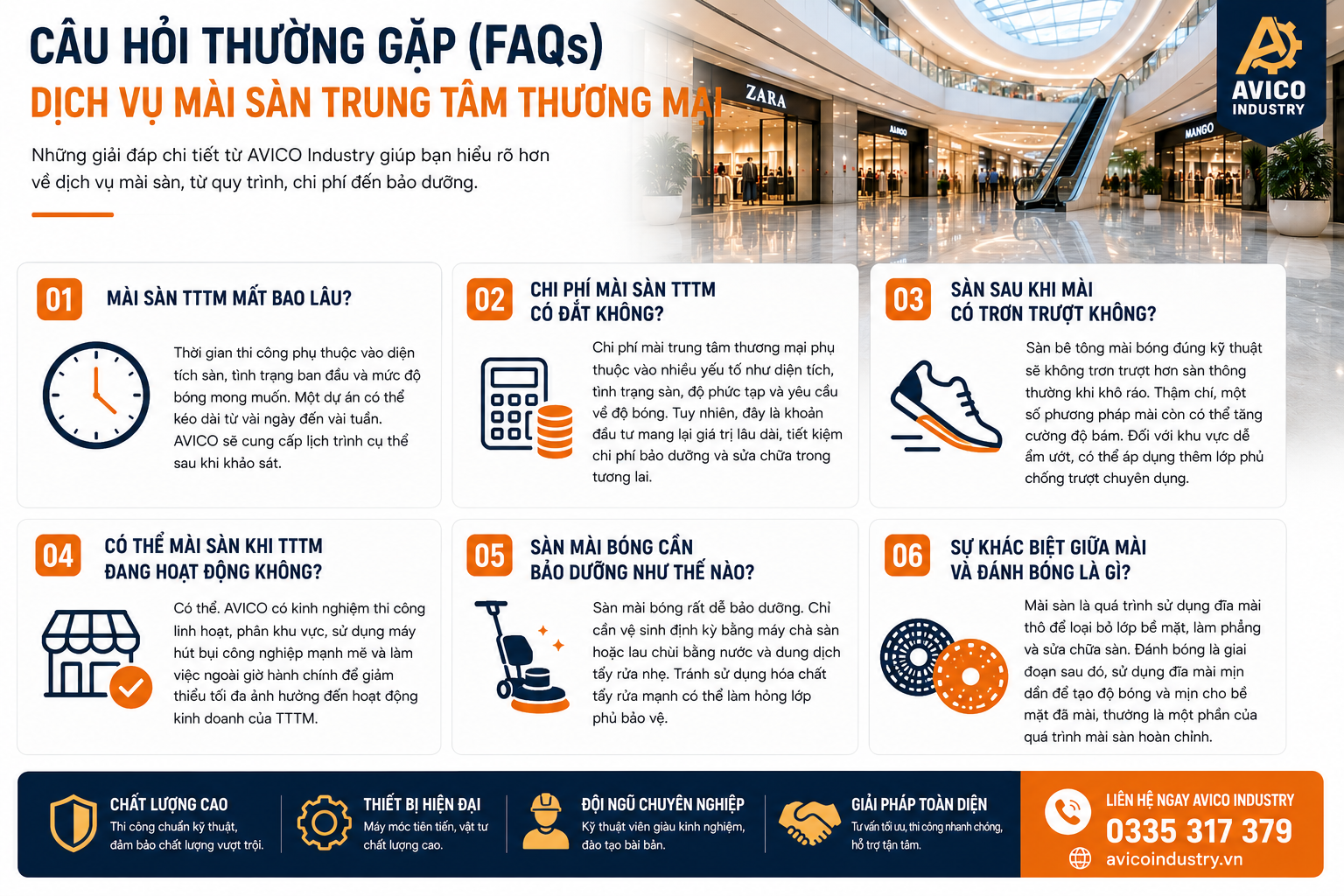 Mài trung tâm thương mại: Quy trình, thiết bị và kinh nghiệm AVICO 4 32f10bd5 2b6c 4960 921b f8fbf3b4362a