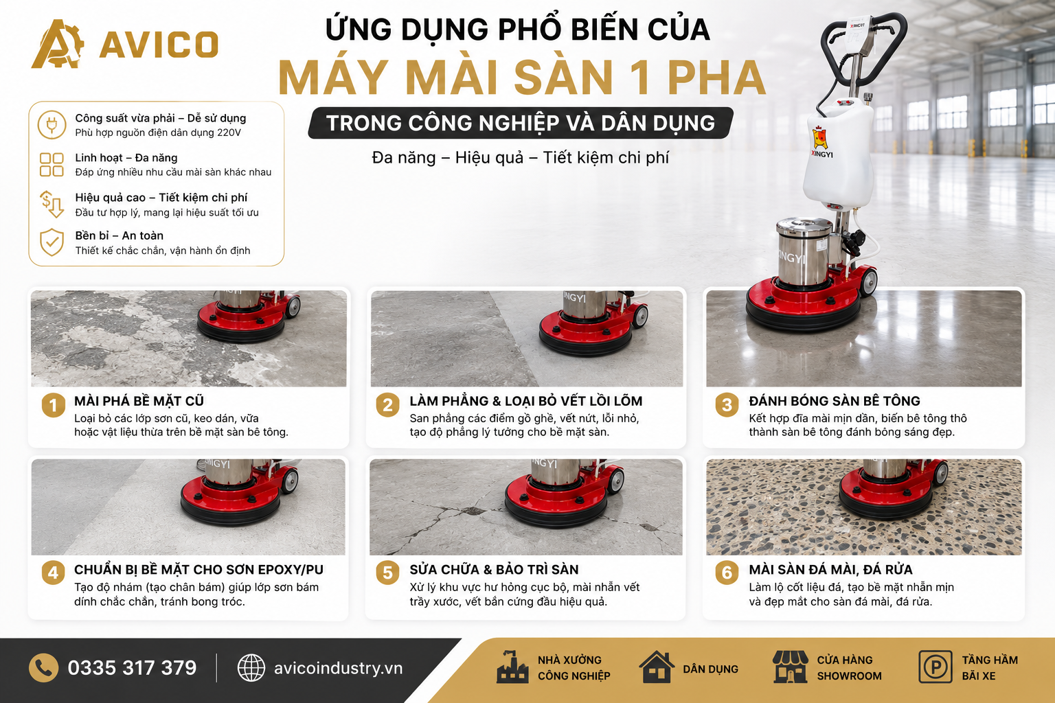 Máy Mài Sàn 1 Pha: Giải Pháp Hiệu Quả Cho Mọi Công Trình 1 49878f55 7df7 414c adcb 057c235561bc