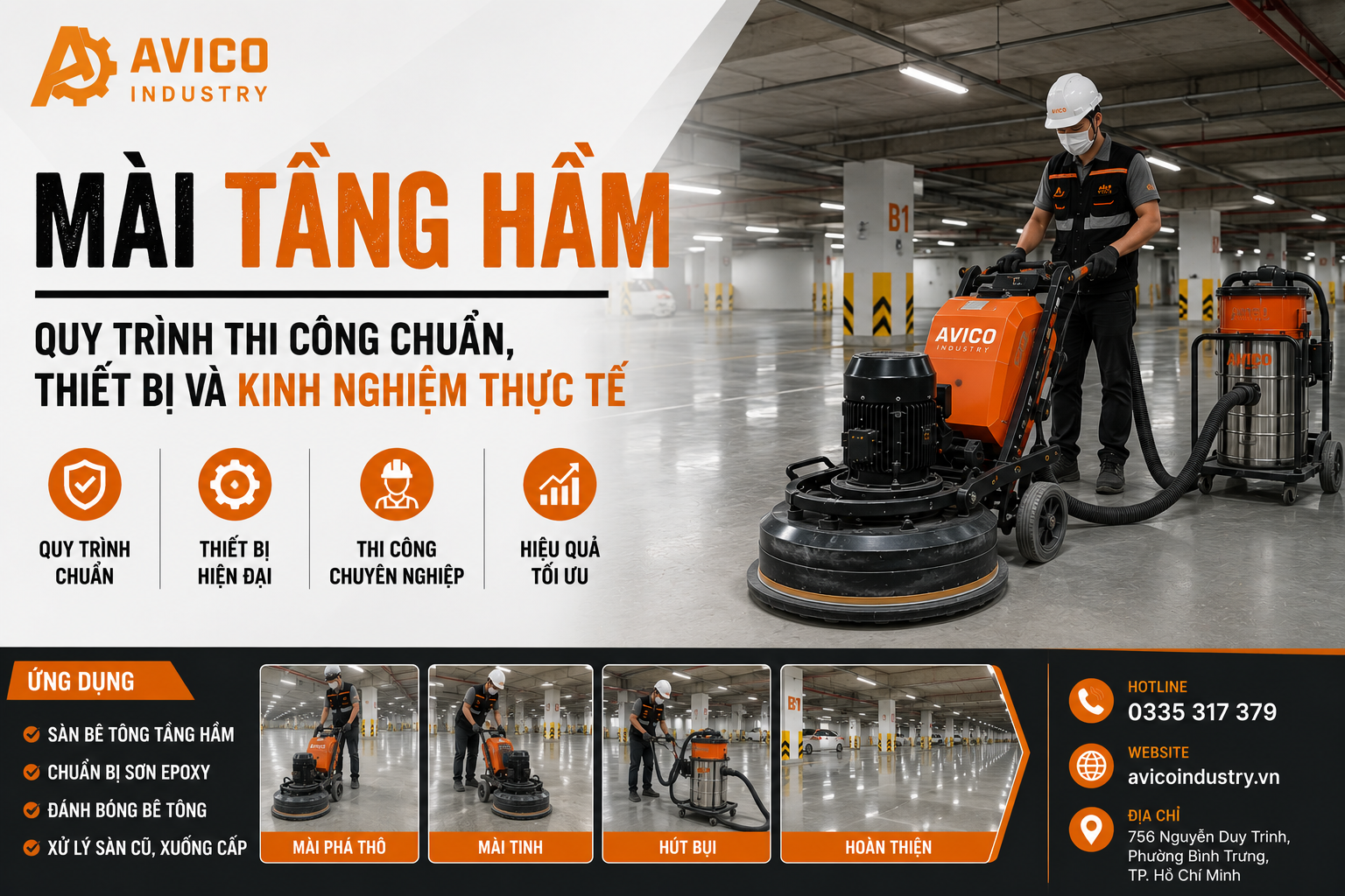 Mài tầng hầm
