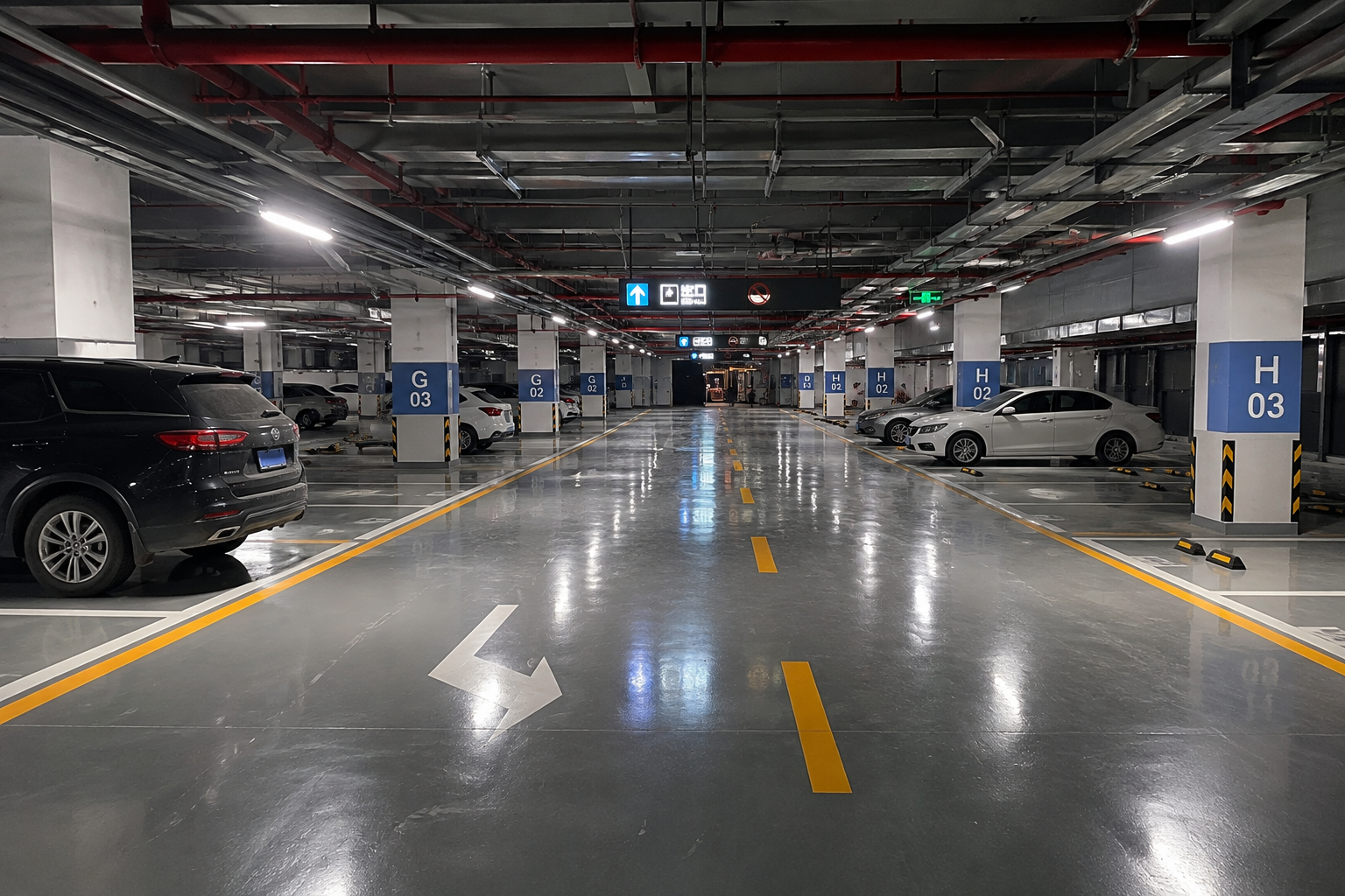 Dự Án Thi Công Sàn Epoxy Bãi Đỗ Xe Trung Tâm Thương Mại Tại Tân An – Giải Pháp Epoxy Tầng Hầm Bền Đẹp, Dễ Vệ Sinh
