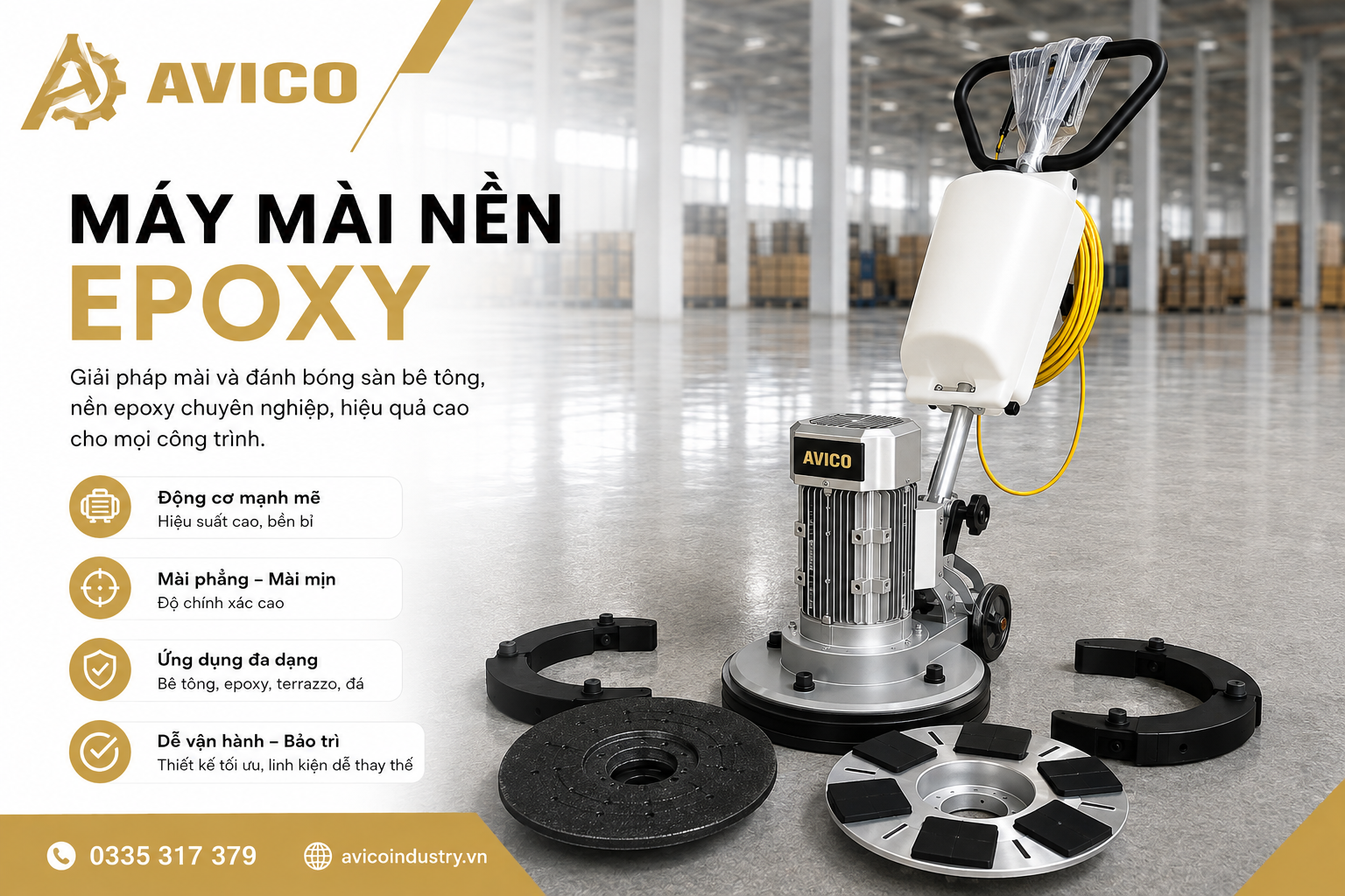 máy mài nền epoxy
