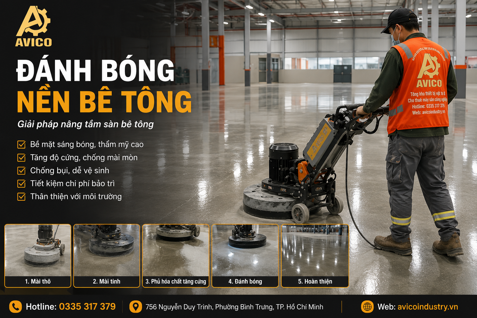 Đánh bóng bê tông