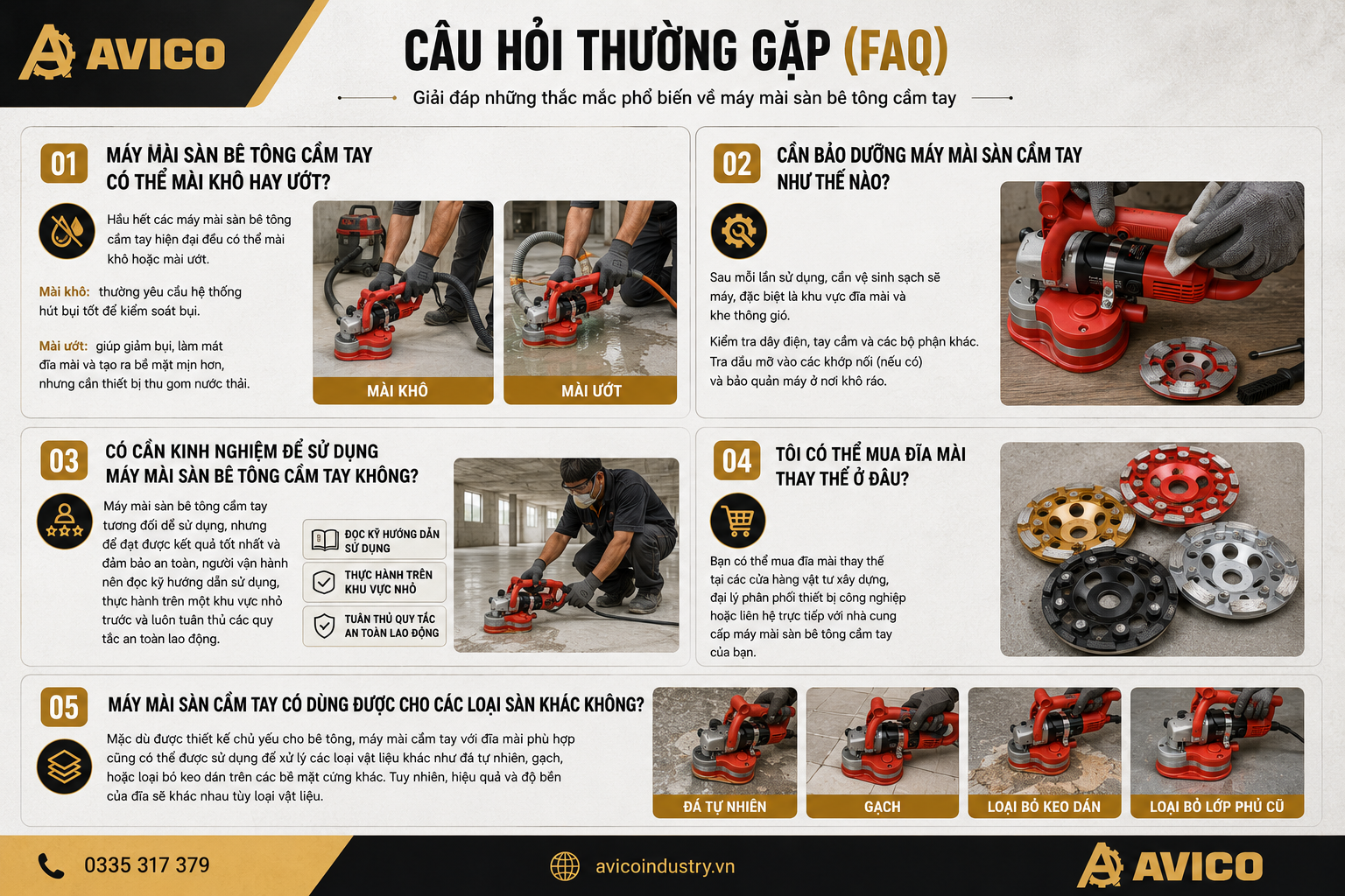 Máy Mài Sàn Bê Tông Cầm Tay Là Gì? Ưu Nhược Điểm & Ứng Dụng 3 d17263f4 2956 46fb 91e6 46897c6a9264