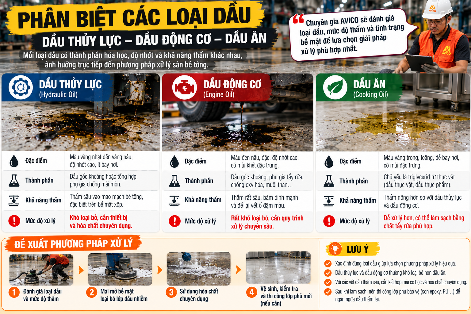 Xử lý sàn bê tông nhiễm dầu: Giải pháp hiệu quả từ AVICO 8 37df4800 fcac 41d3 a36f b36d9e290d45