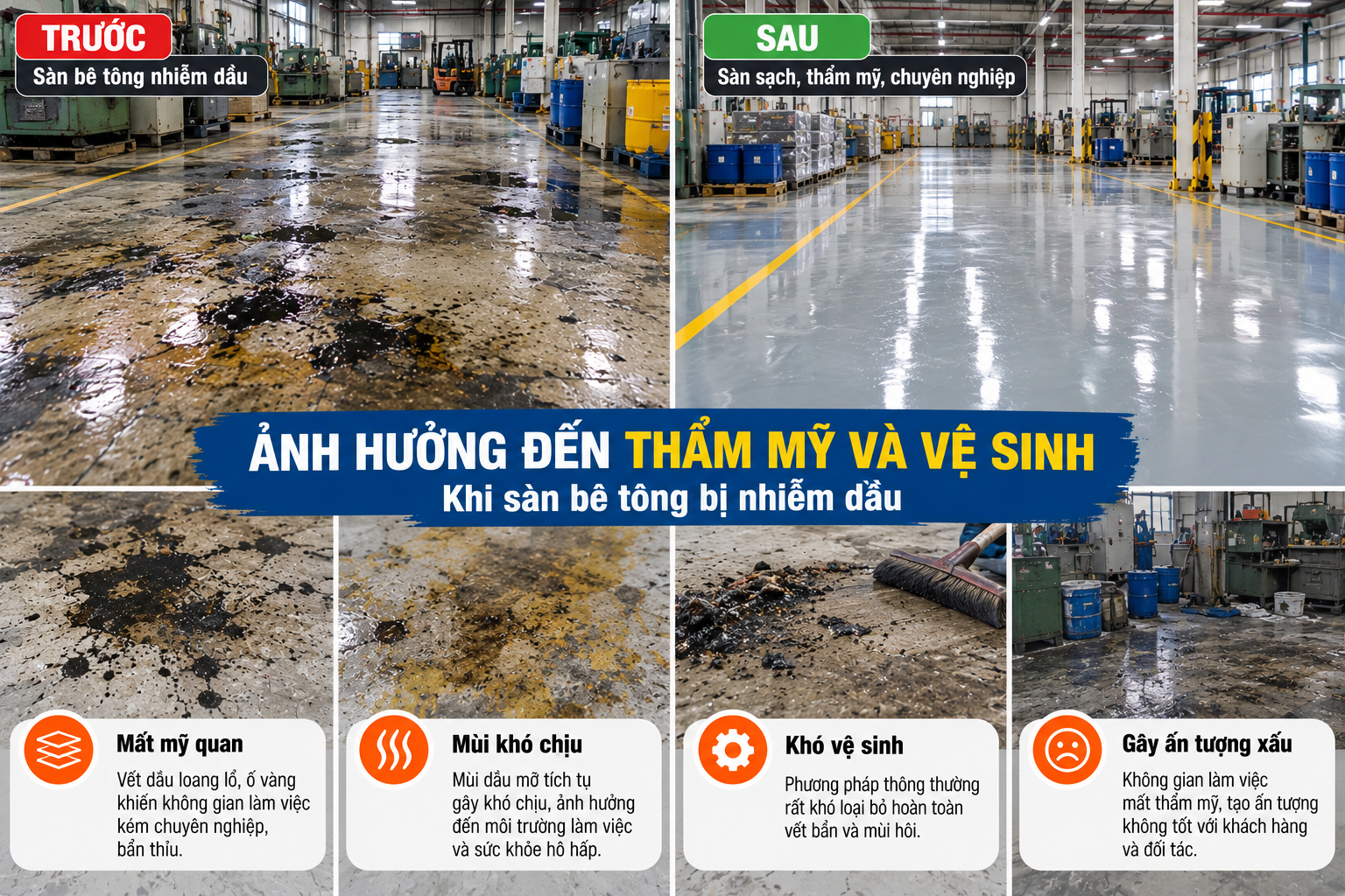 Xử lý sàn bê tông nhiễm dầu: Giải pháp hiệu quả từ AVICO 2 49f71a36 f095 4a38 ada5 905d97b6e2b4