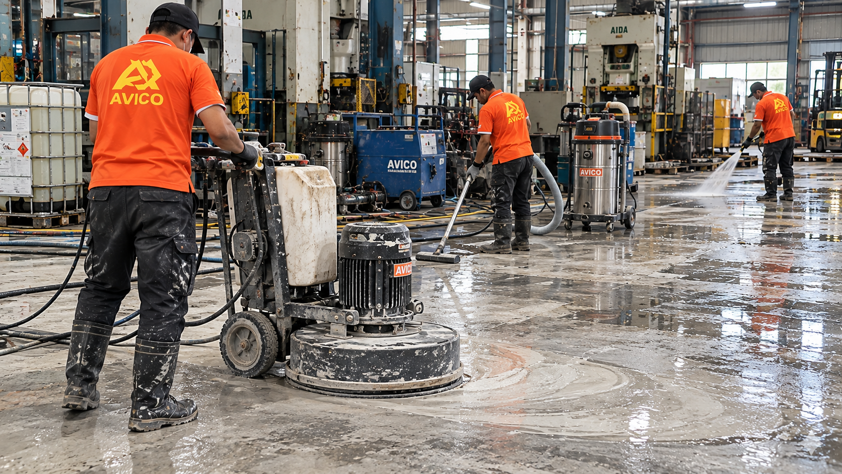 Xử lý sàn bê tông nhiễm dầu: Giải pháp hiệu quả từ AVICO 15 c0d2394c 4b1b 4b92 907e 4e557747bc0b